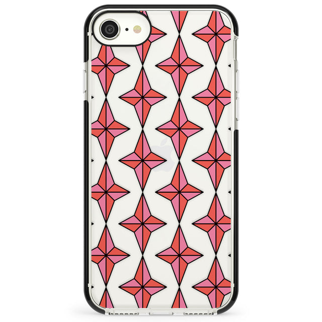 Rose Stars Pattern (Clear) Impact Phone Case for iPhone SE
