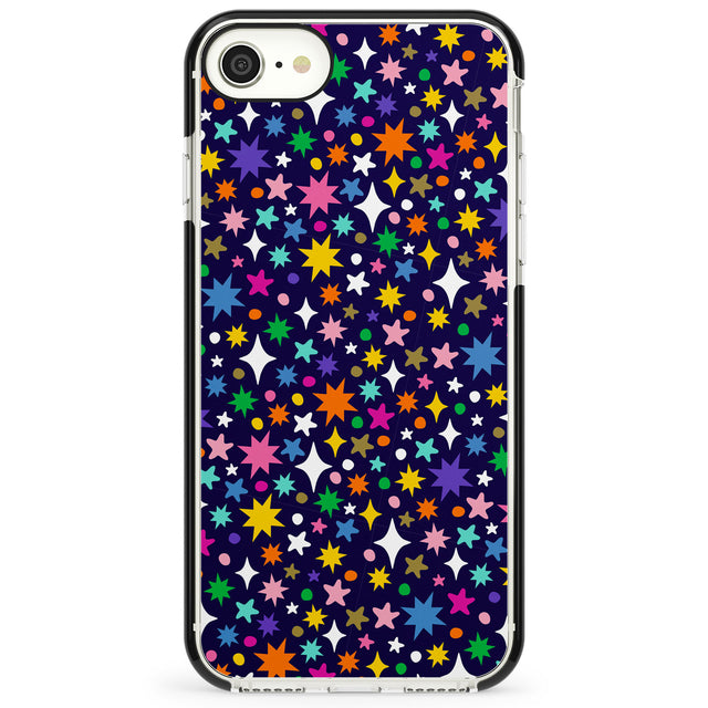 Rainbow Starburst (Purple) Impact Phone Case for iPhone SE