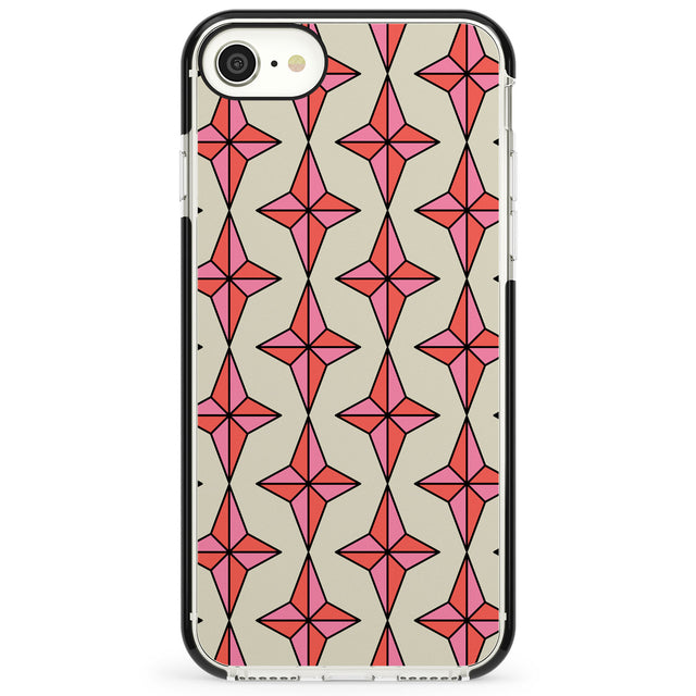 Rose Stars Pattern Impact Phone Case for iPhone SE