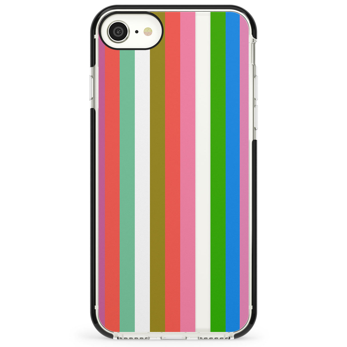 Vibrant Stripes Impact Phone Case for iPhone SE