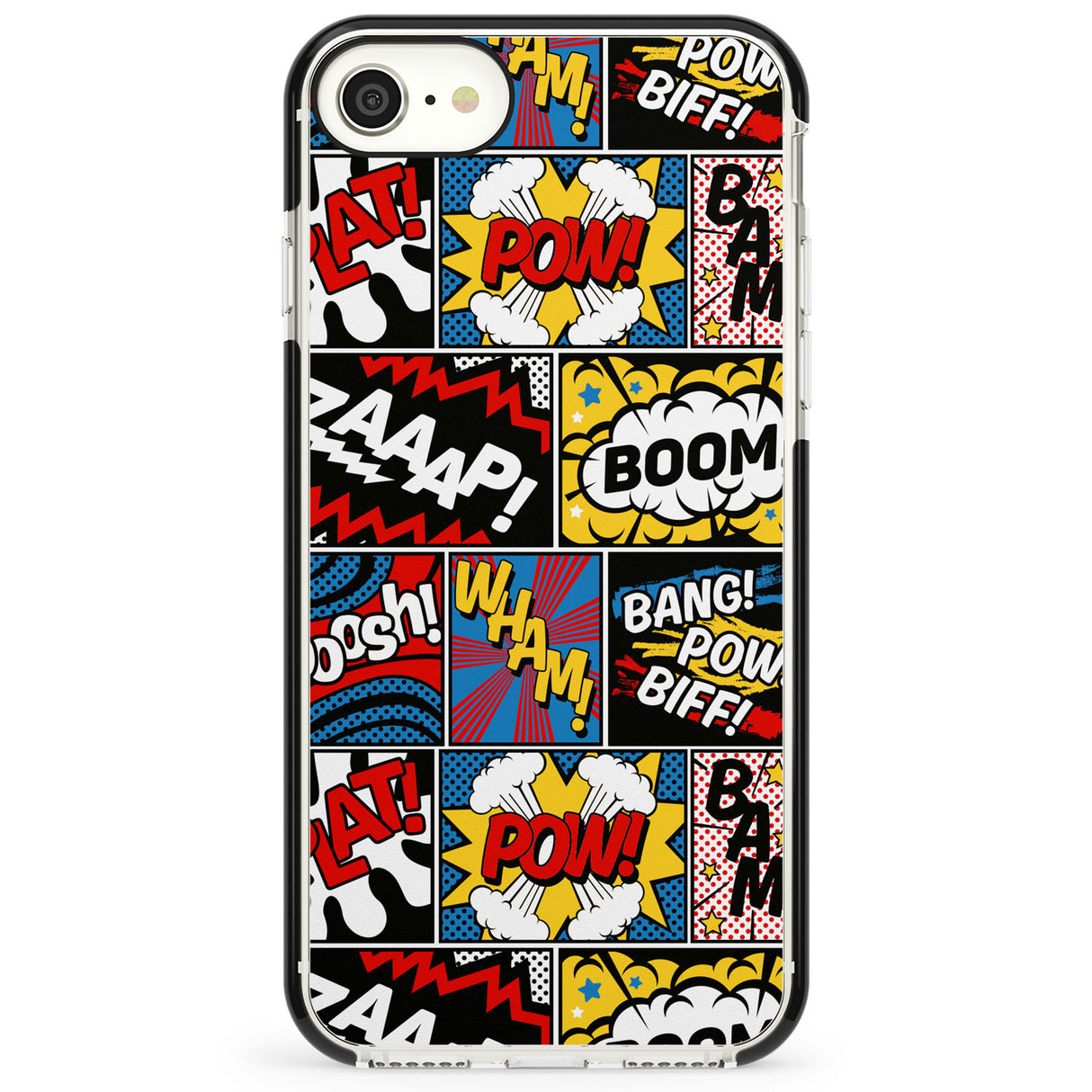 Onomatopoeia Impact Phone Case for iPhone SE