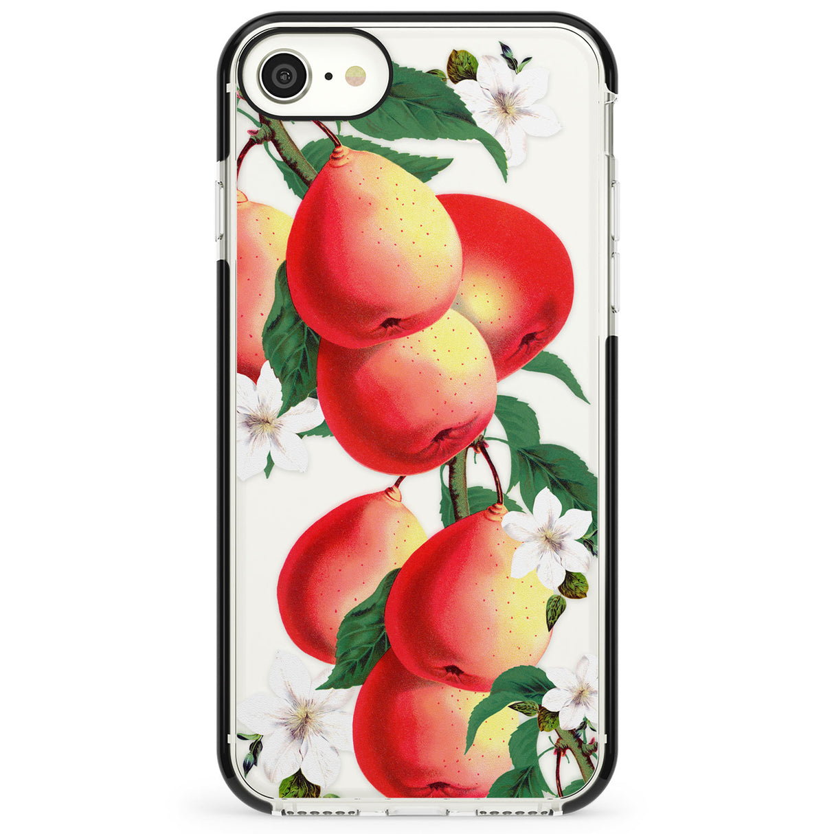 Vintage Painted Peaches Impact Phone Case for iPhone SE