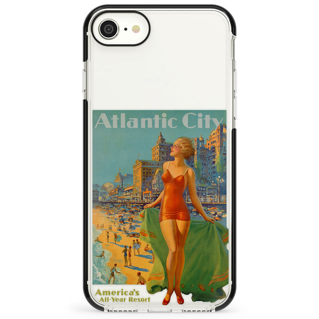 Atlantic City Vacation Poster Impact Phone Case for iPhone SE