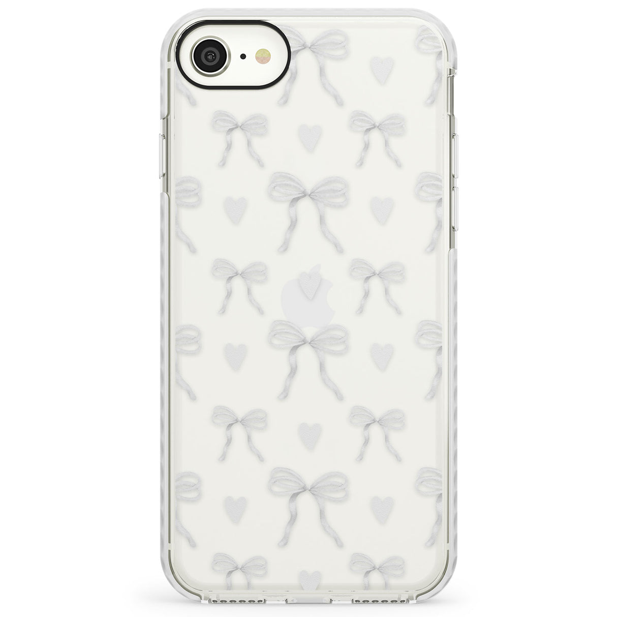 White Bows & HeartsImpact Phone Case for iPhone SE
