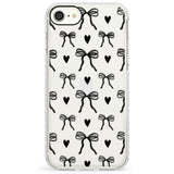 Black Bows & HeartsImpact Phone Case for iPhone SE