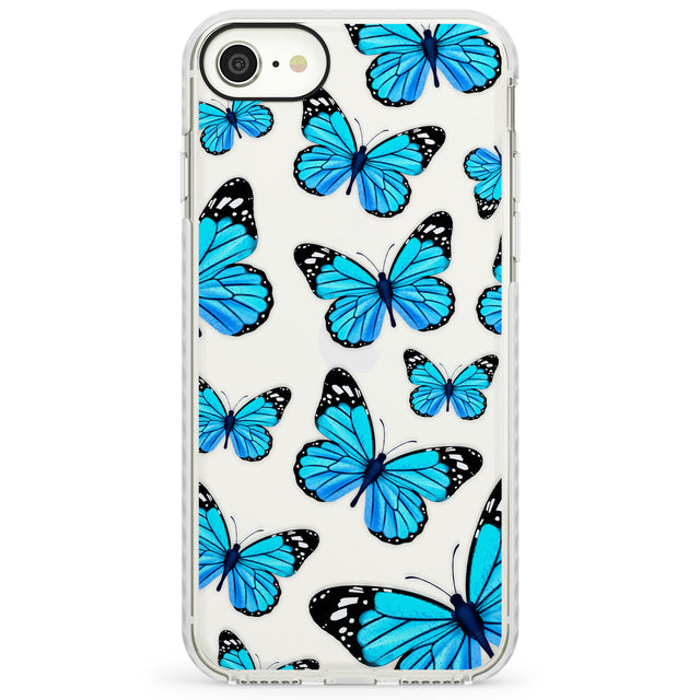 Blue ButterfliesImpact Phone Case for iPhone SE