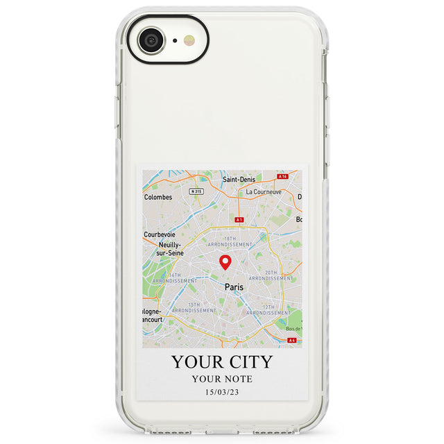 Personalised World MapImpact Phone Case for iPhone SE