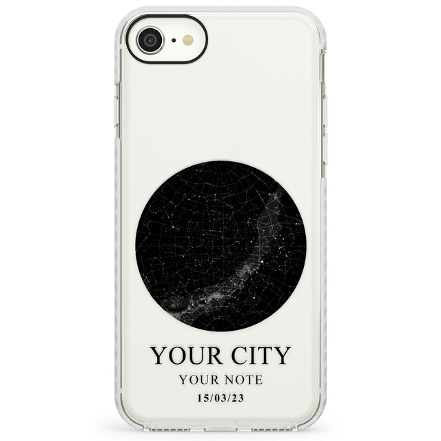 Personalised Star MapImpact Phone Case for iPhone SE