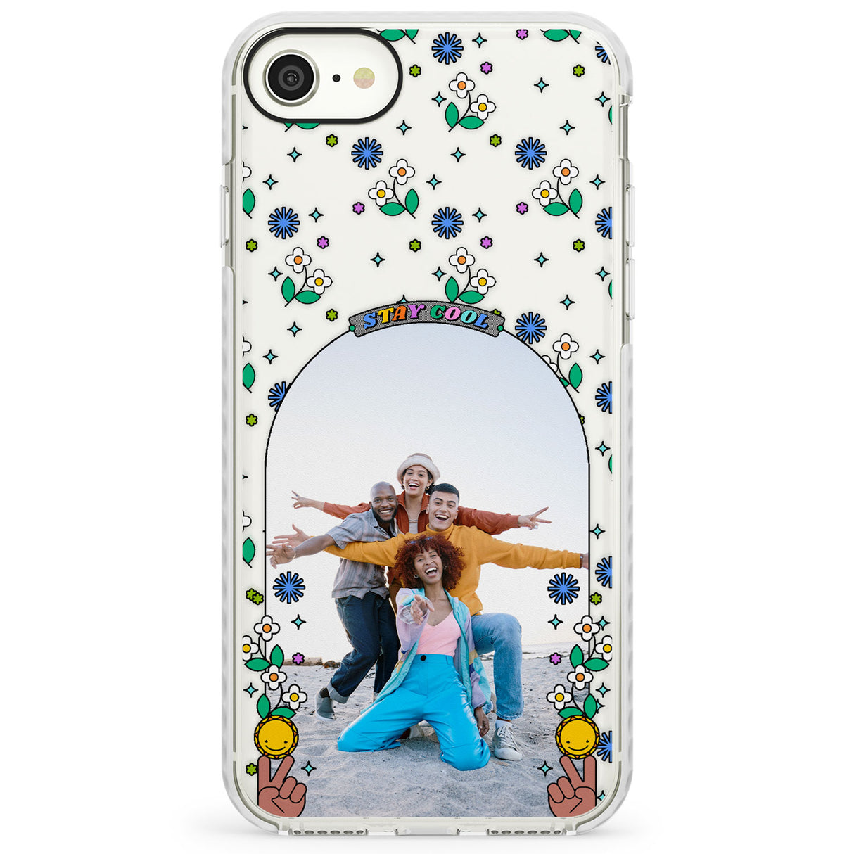 Personalised Summer Photo FrameImpact Phone Case for iPhone SE