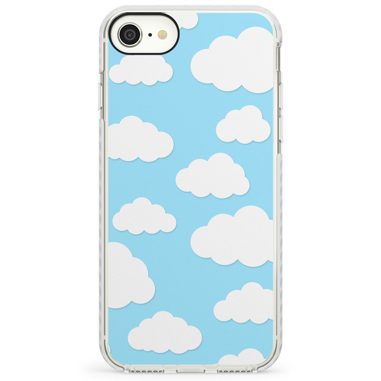 Blue Sky & Clouds PatternImpact Phone Case for iPhone SE