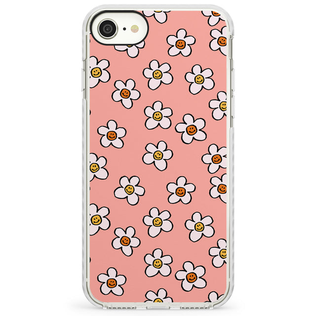 Peachy Daisy SmilesImpact Phone Case for iPhone SE