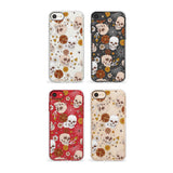 Halloween Skulls and Flowers Phone Case for iPhone SE