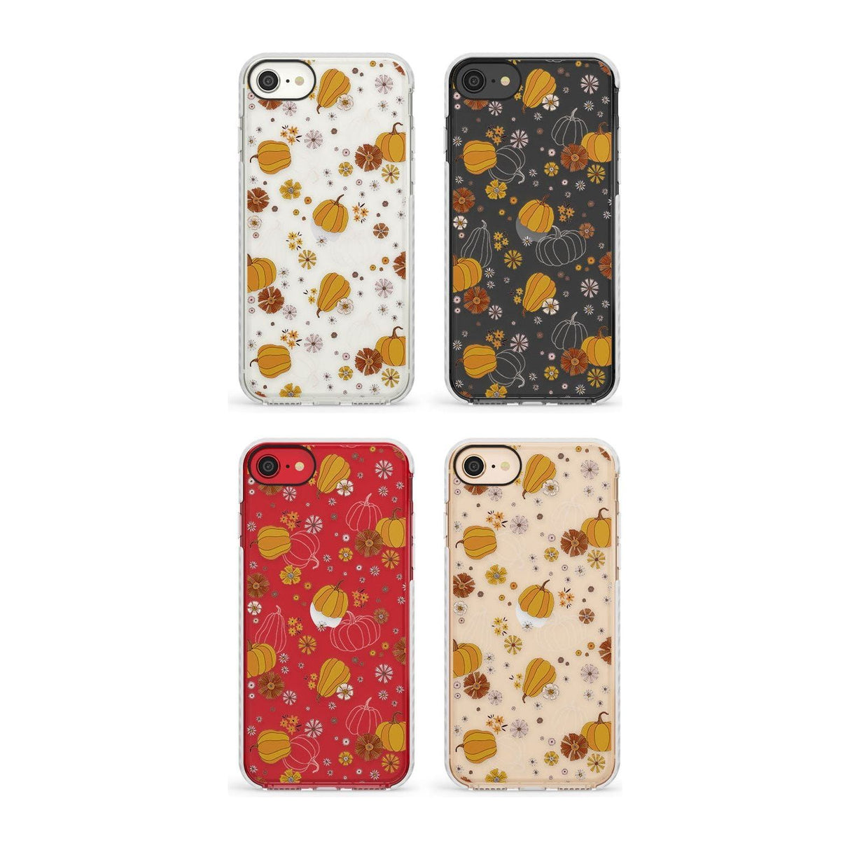 Halloween Skulls and Flowers Phone Case for iPhone SE