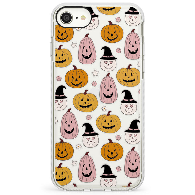 Witches and Pumpkins PatternImpact Phone Case for iPhone SE