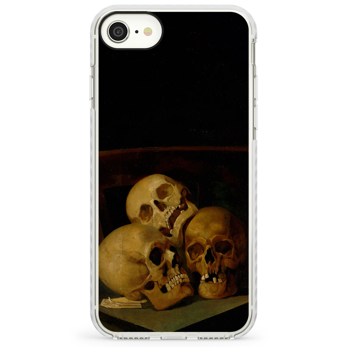 Still Life of Three SkullsImpact Phone Case for iPhone SE