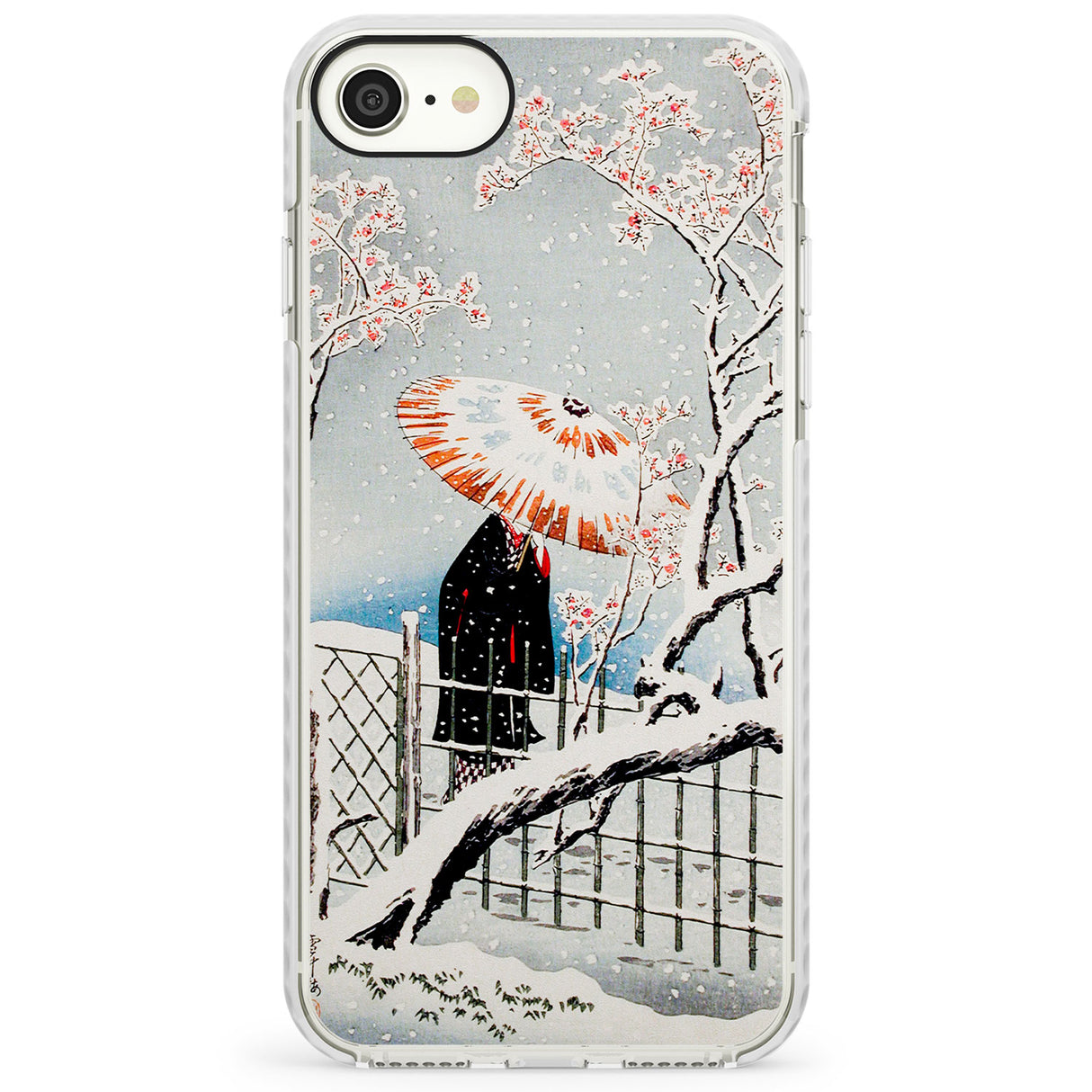 Plum Tree in Snow by Hiroaki TakahashiImpact Phone Case for iPhone SE