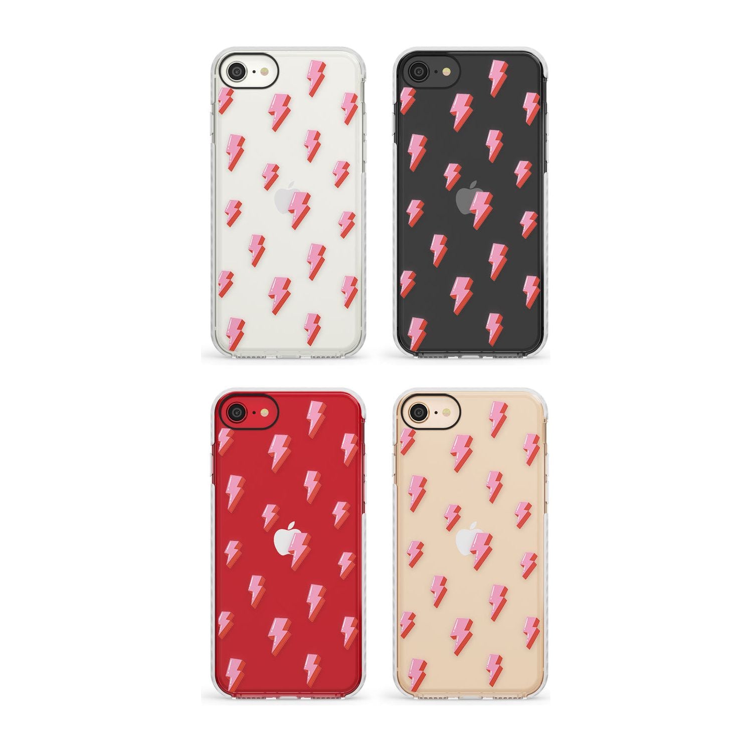 Pink Bolt Pattern Phone Case for iPhone SE