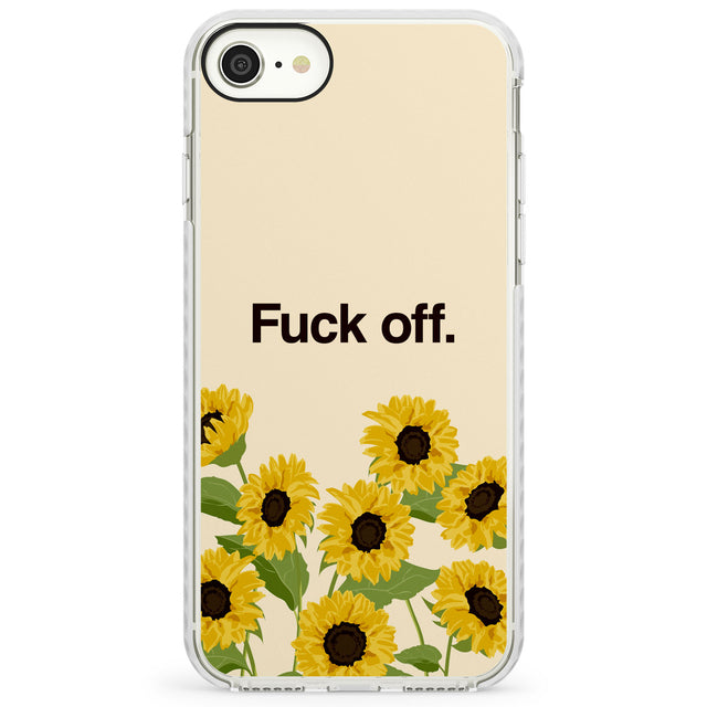 Fuck offImpact Phone Case for iPhone SE