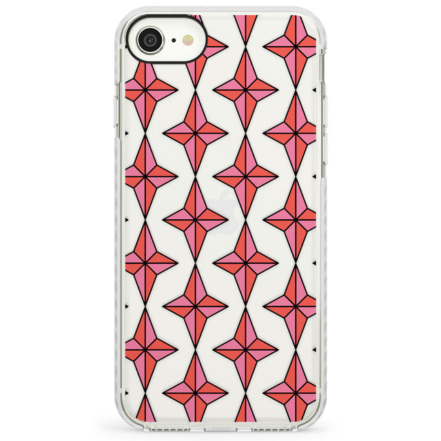 Rose Stars Pattern (Clear)Impact Phone Case for iPhone SE