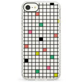 Vibrant Clear Geometric GridImpact Phone Case for iPhone SE