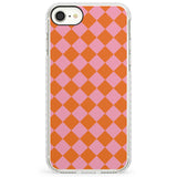 Retro Sunset Diamond PlaidImpact Phone Case for iPhone SE