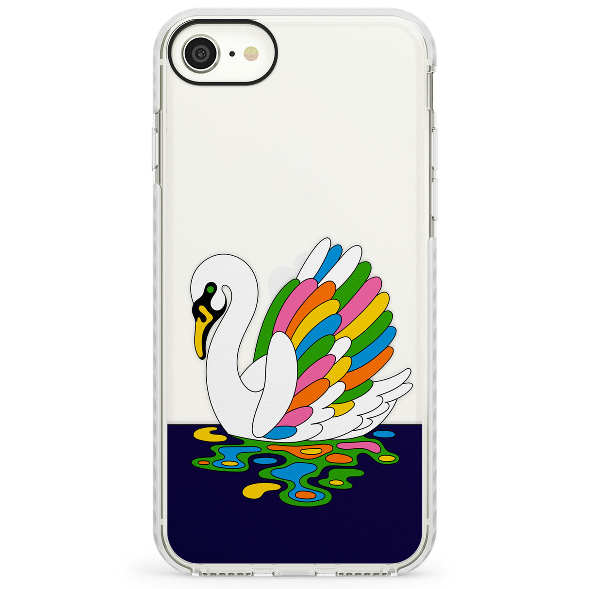 Serene SwanImpact Phone Case for iPhone SE