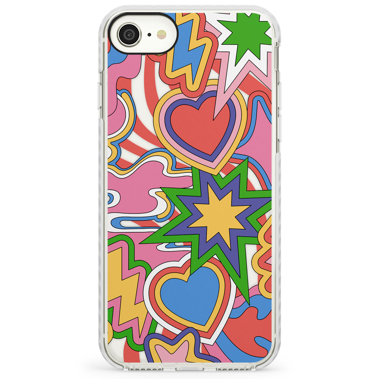 Psychedelic Pop Art ExplosionImpact Phone Case for iPhone SE