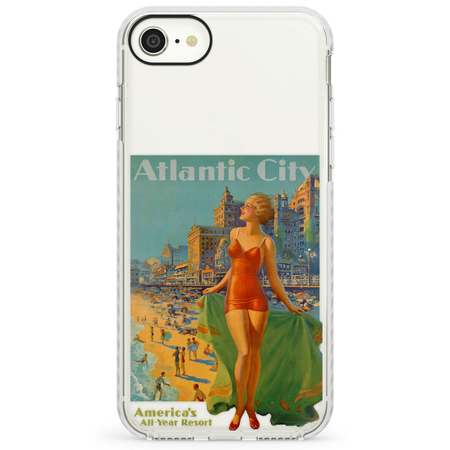 Atlantic City Vacation PosterImpact Phone Case for iPhone SE