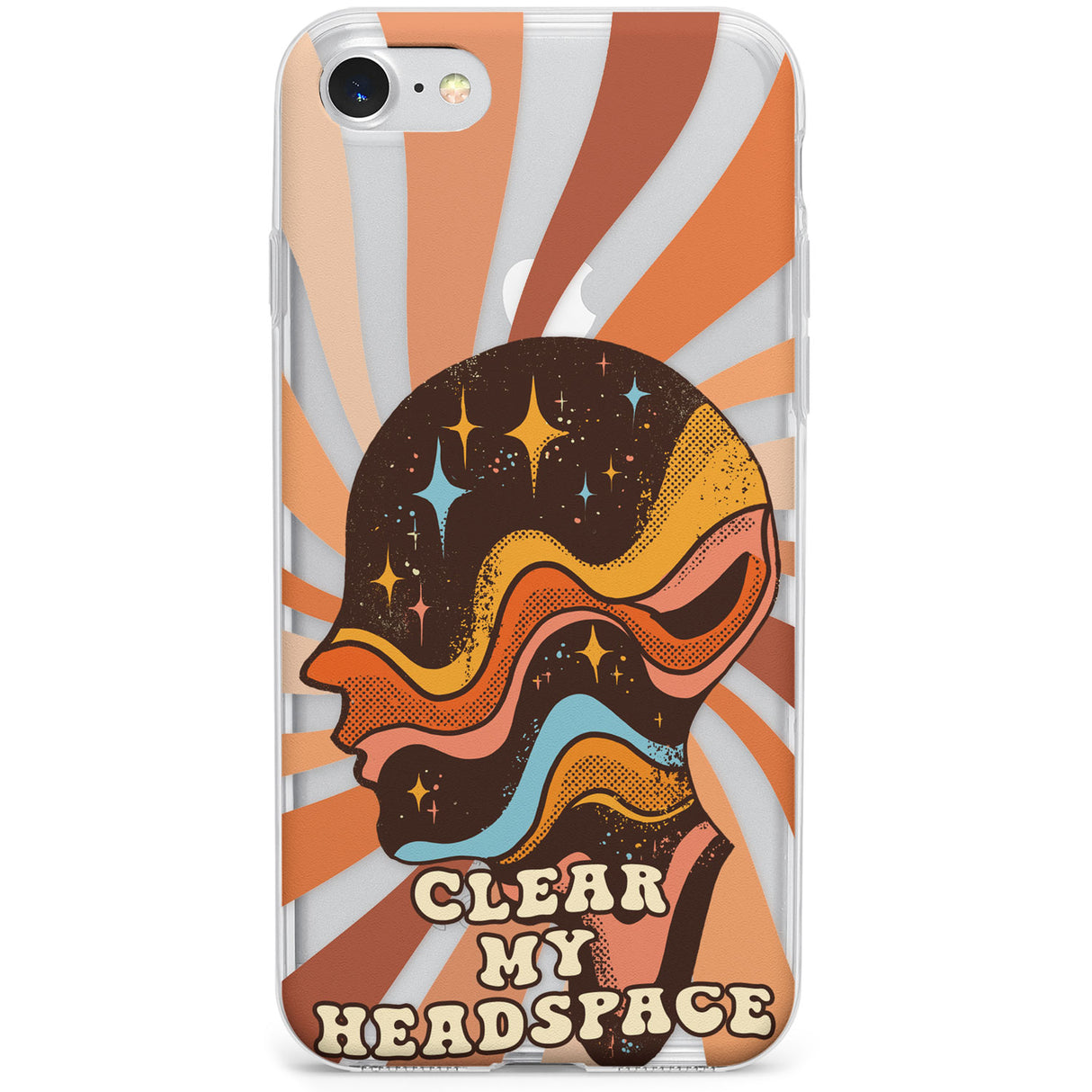 Clear My Headspace Phone Case for iPhone SE 2020, iPhone SE 2022