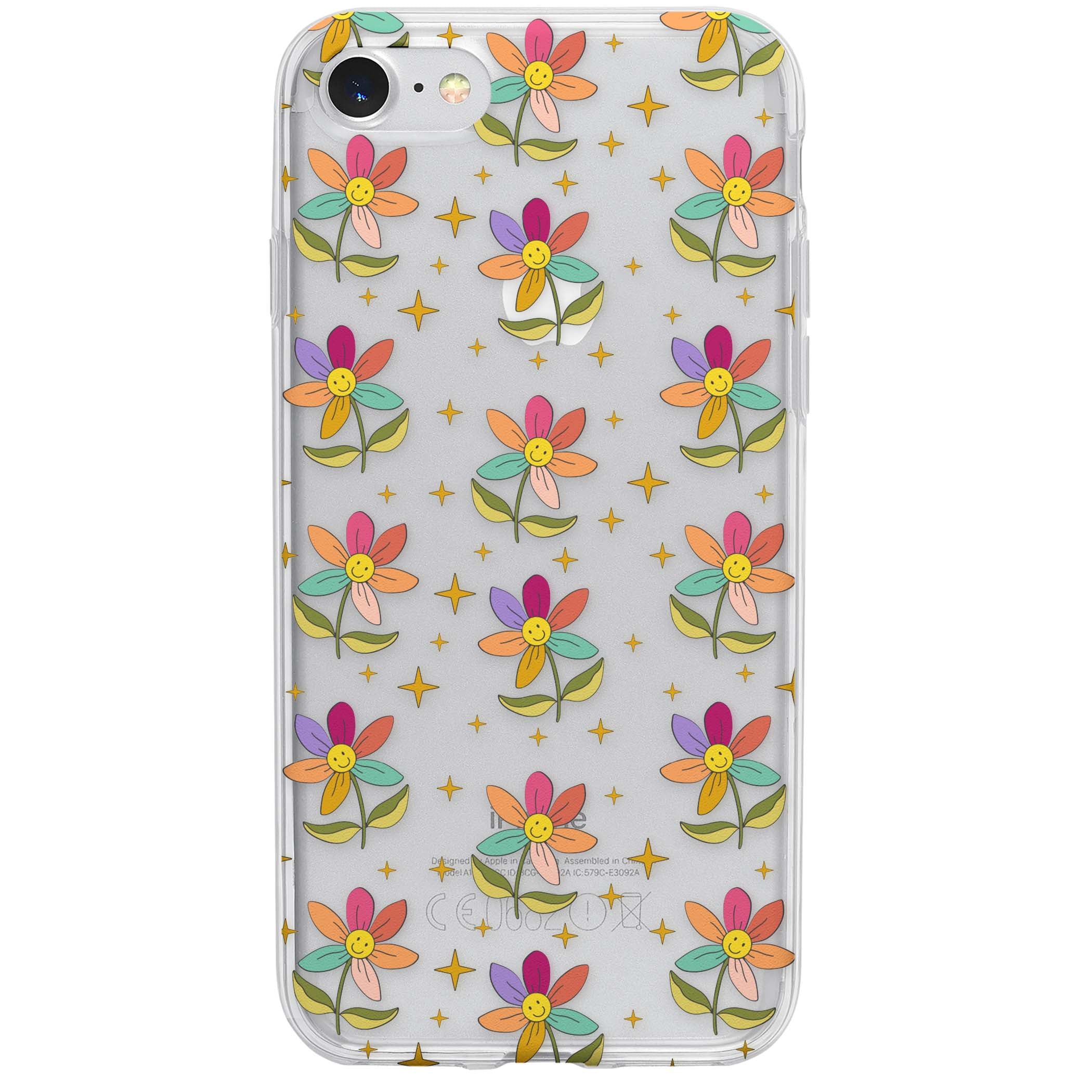 Elevate Your Phone'S Style With This Boho Celestial Sun & Eye Phone Case, Featuring A Mystical Blend Of Suns, All-Seeing Eyes, Butterflies, Stars, And