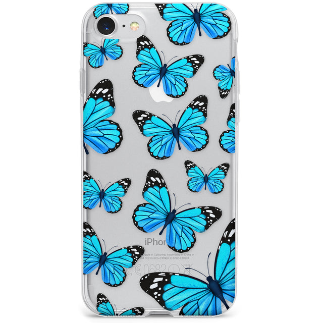 Blue Butterflies Phone Case for iPhone SE 2020, iPhone SE 2022