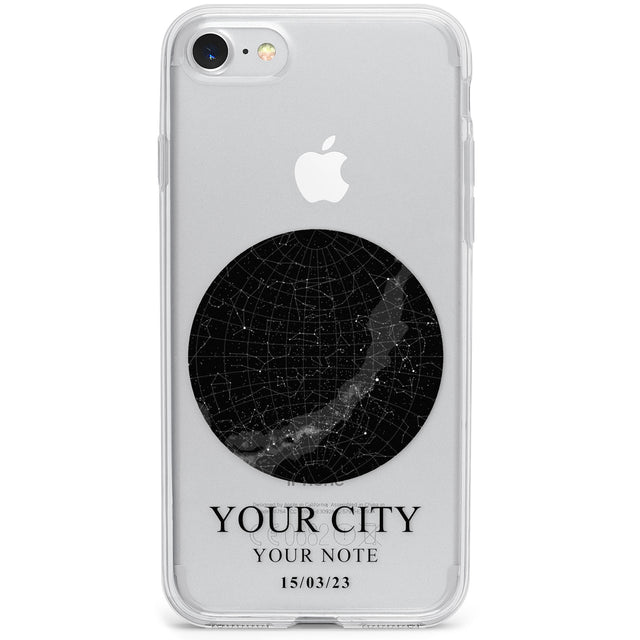 Personalised Star Map Phone Case for iPhone SE 2020, iPhone SE 2022