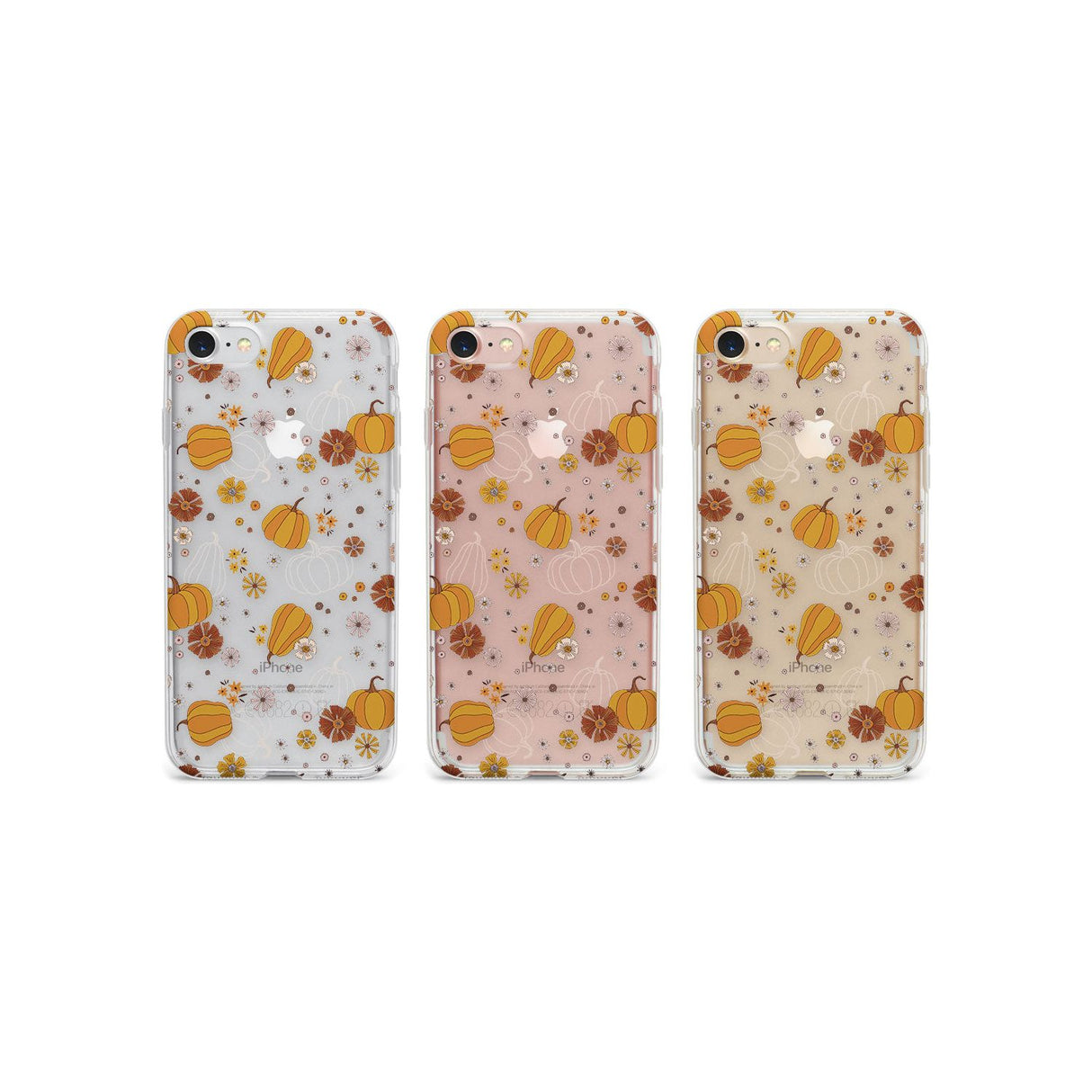 Halloween Skulls and Flowers Phone Case for iPhone SE