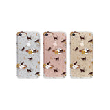 Halloween Skulls and Flowers Phone Case for iPhone SE