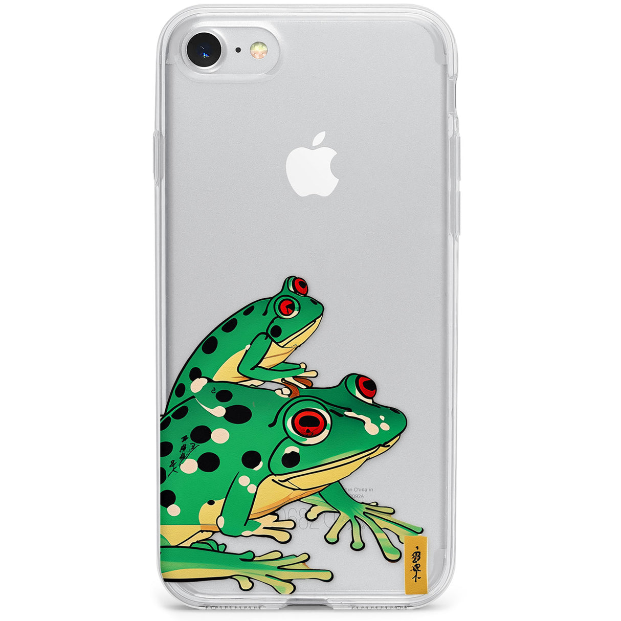 Matsumoto Hoji Frog Green Phone Case for iPhone SE 2020, iPhone SE 2022