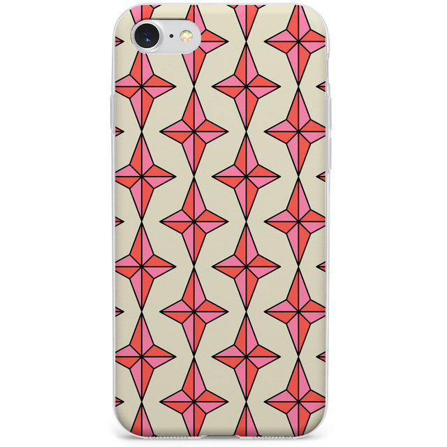 Rose Stars Pattern Phone Case for iPhone SE 2020, iPhone SE 2022