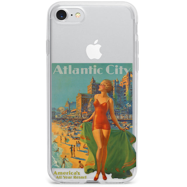 Atlantic City Vacation Poster Phone Case for iPhone SE 2020, iPhone SE 2022