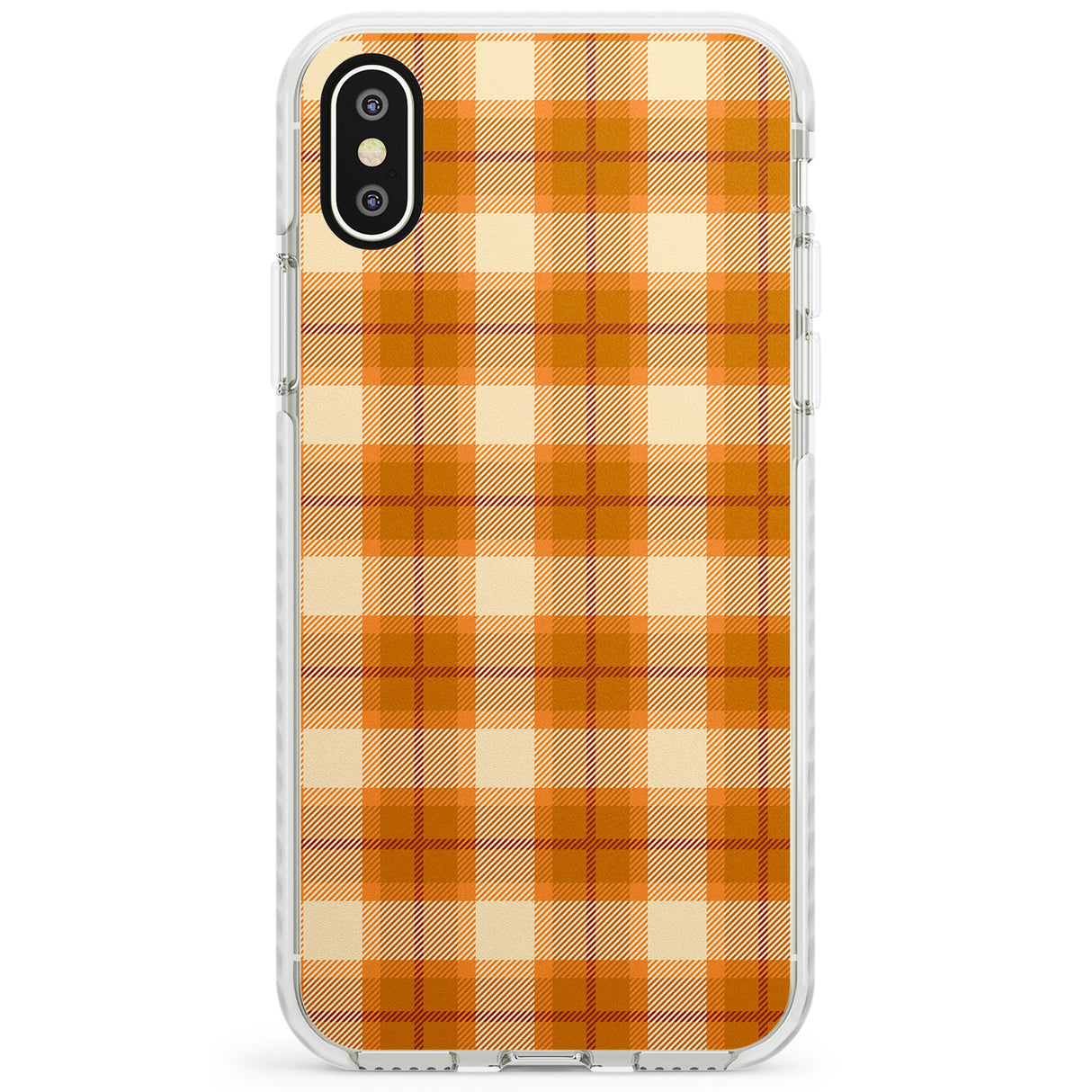 Pumpkin Plaid Impact Phone Case for iPhone X XS Max XR