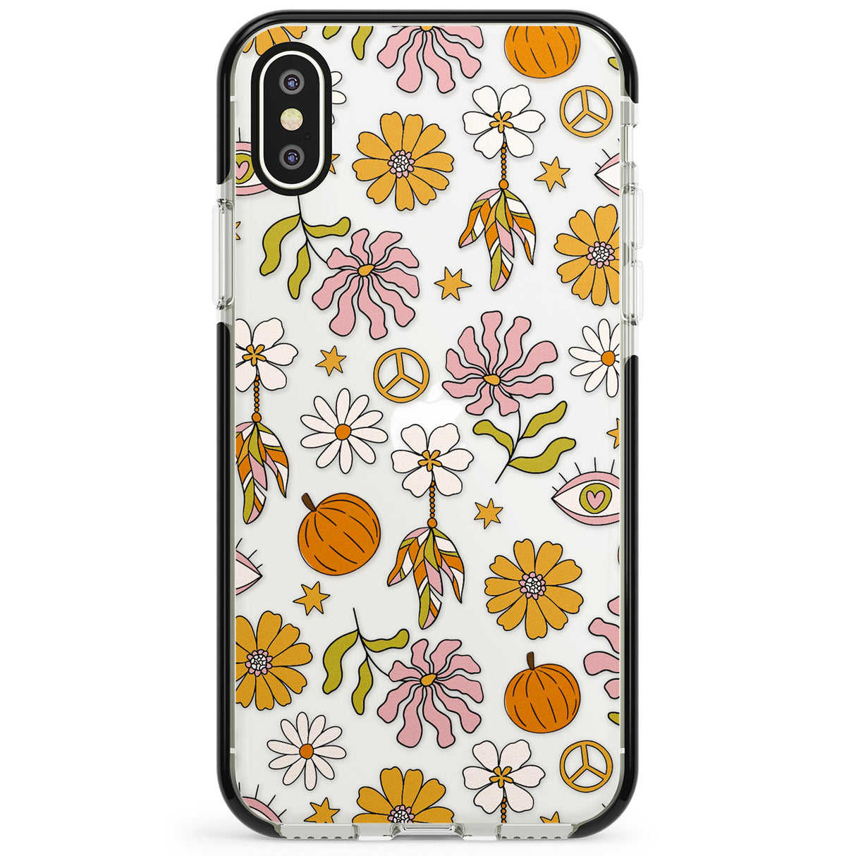 Retro Boho Fall Floral Phone Case for iPhone X XS Max XR