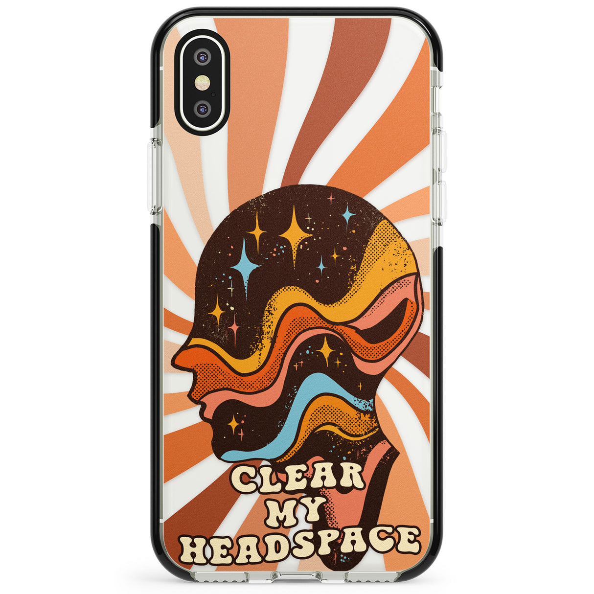 Clear My Headspace Phone Case for iPhone X XS Max XR