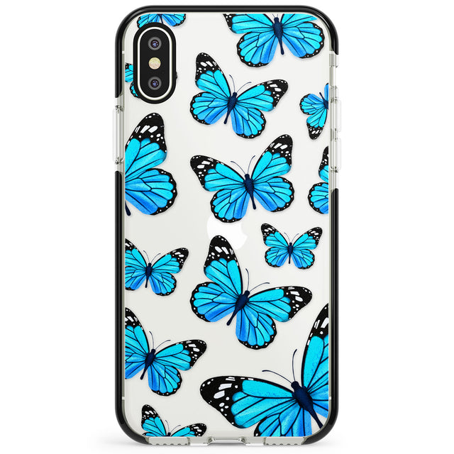 Blue Butterflies Phone Case for iPhone X XS Max XR