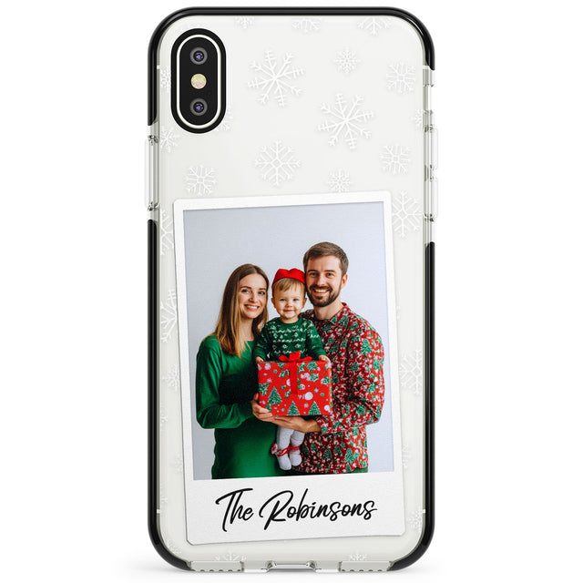 Personalised Snowflake Photo Phone Case for iPhone X XS Max XR