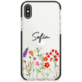 Personalised Spring Wildflowers Phone Case for iPhone X XS Max XR