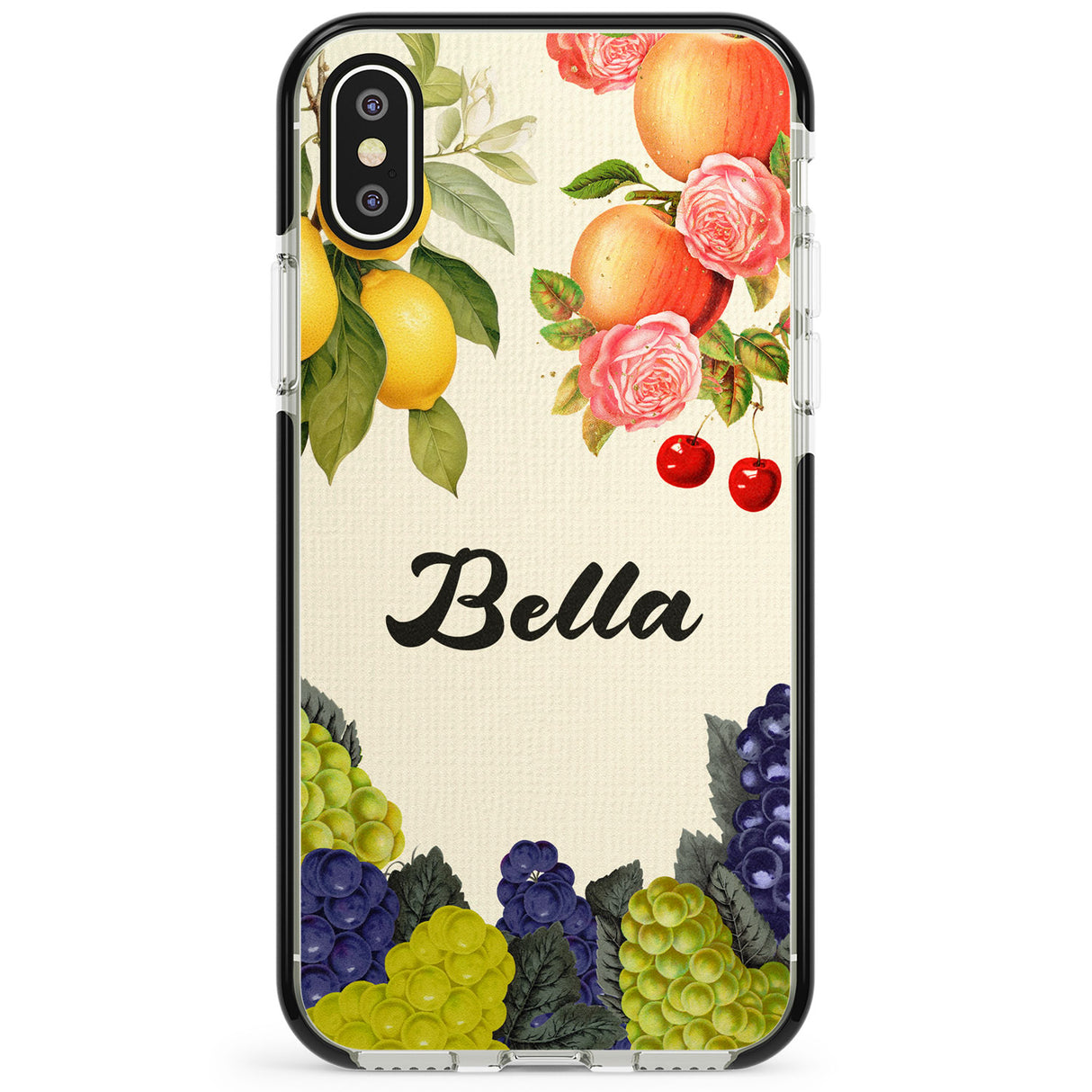 Personalised Vintage Fruits Phone Case for iPhone X XS Max XR