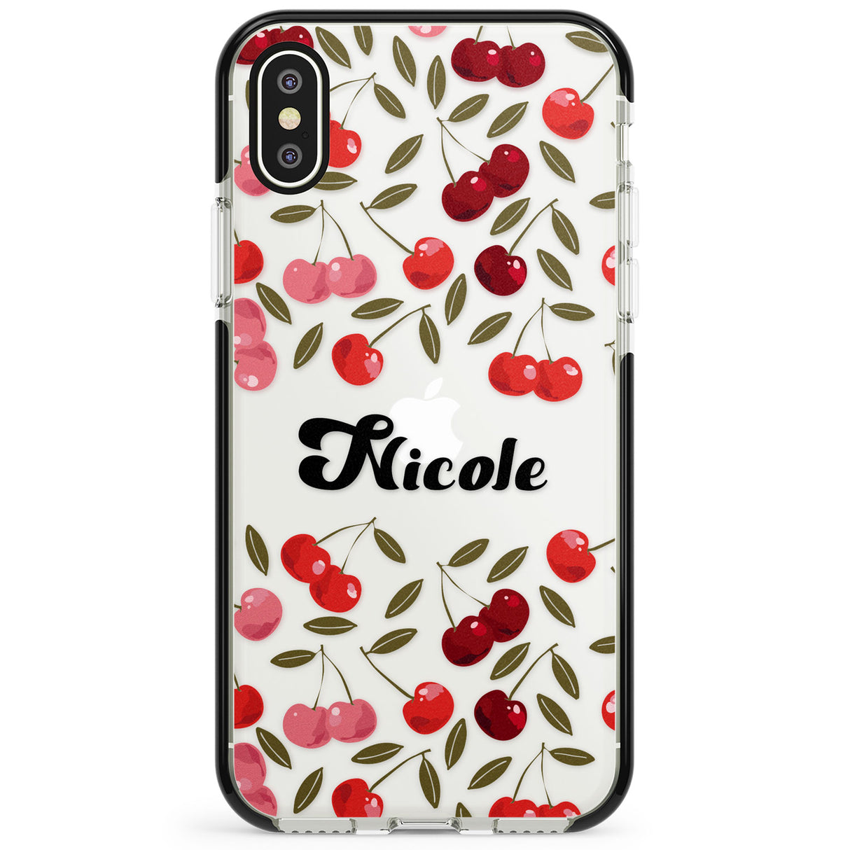 Personalised Cherry Pattern Phone Case for iPhone X XS Max XR