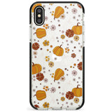 Halloween Skulls and Flowers Phone Case for iPhone X XS Max XR