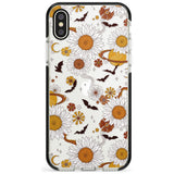 Halloween Skulls and Flowers Phone Case for iPhone X XS Max XR