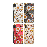 Halloween Skulls and Flowers Phone Case for iPhone X XS Max XR