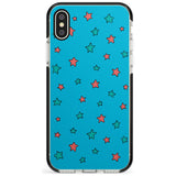 Blue Heartstopper Stars Pattern Phone Case for iPhone X XS Max XR