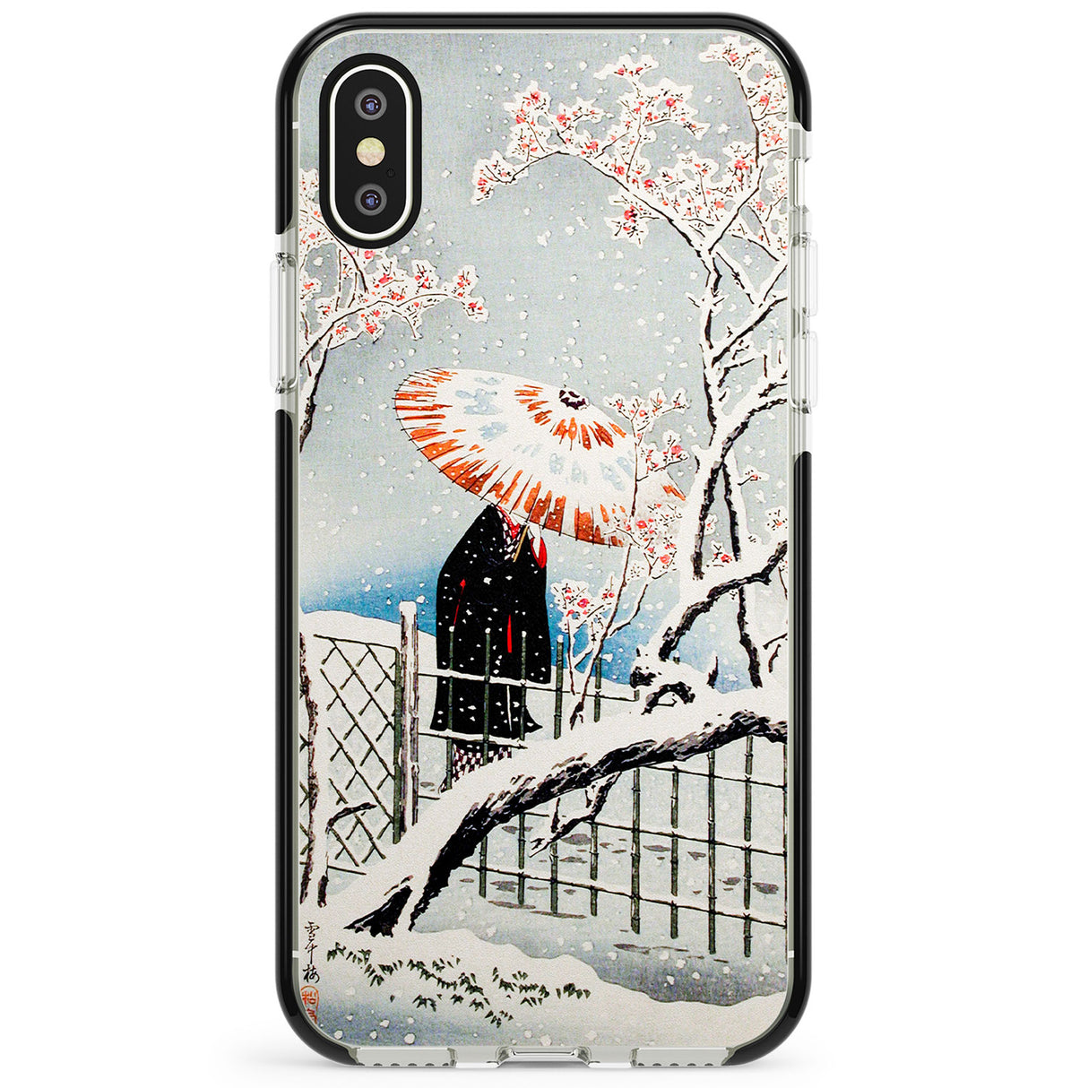 Plum Tree in Snow by Hiroaki Takahashi Phone Case for iPhone X XS Max XR